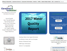 Tablet Screenshot of clevelandutilities.com